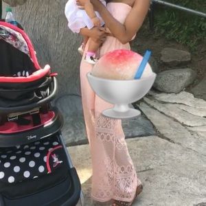 Peach Tube top Maxi dress